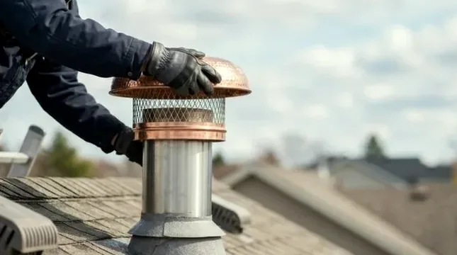 Spark arrestor cap install